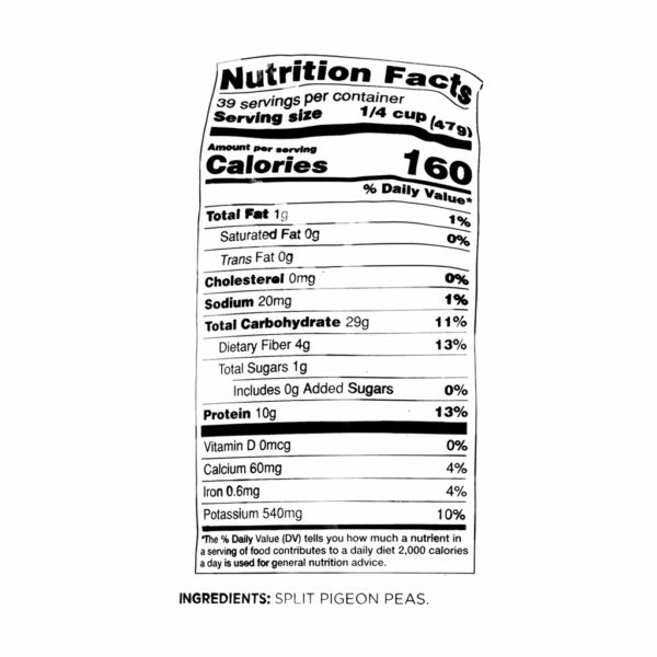 Laxmi Toor Dal, Split Pigeon Peas 4 lb - Image 3