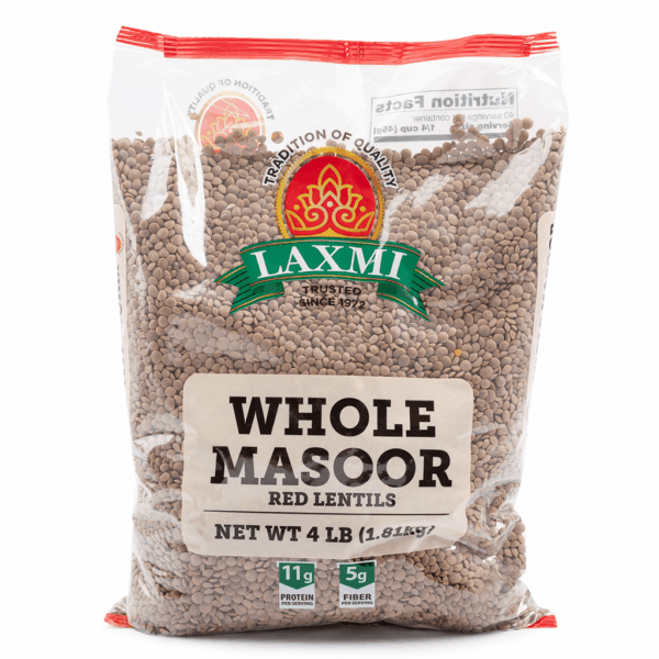 Laxmi Whole Masoor Matki Dal (Red Lentil) 4 lb