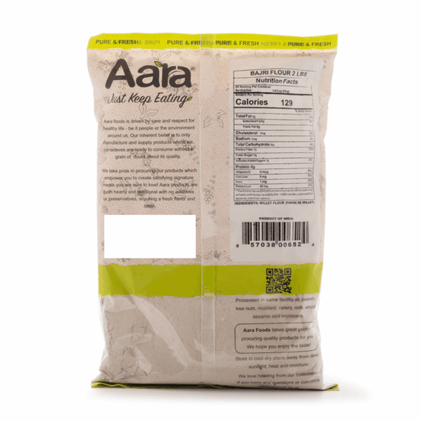 Aara Bajri Flour (Millet Flour) 2 lb - Image 2