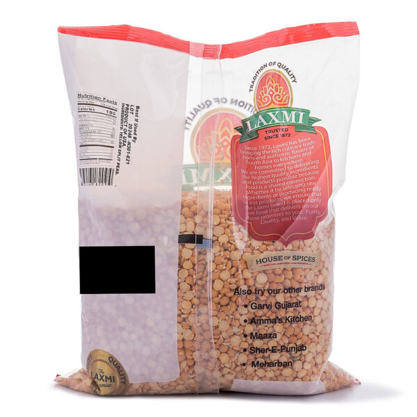 Laxmi Yellow Split Peas 4 lb - Image 2
