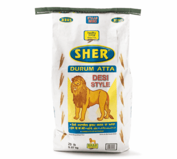 Sher Atta Durum Wala Flour 20 lb