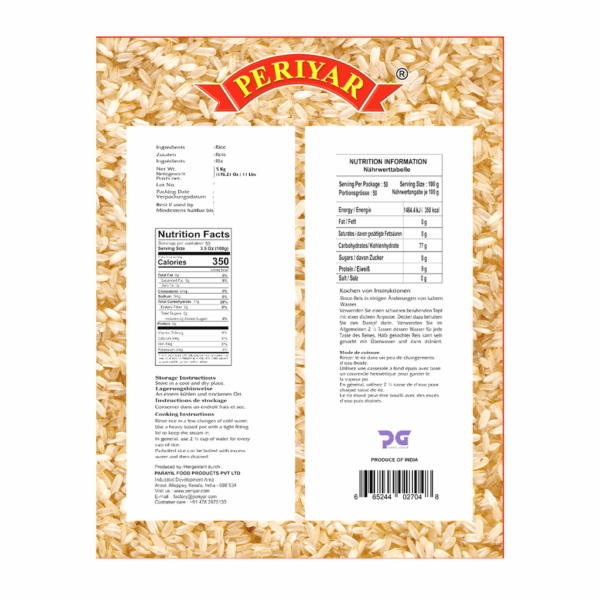 Periyar Matta Rice 11 lb - Image 2