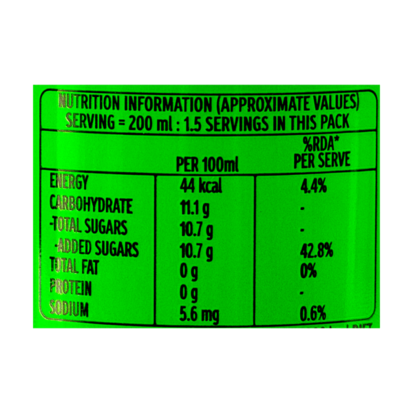 Limca Sweetened Lime Carbonated Beverage 7 fl.oz - Image 3