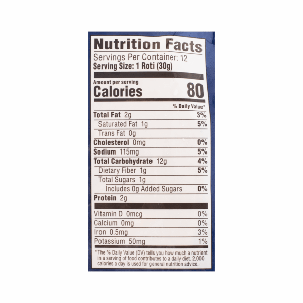 Sujata Frozen Multigrain Roti 12pcs 12.7 oz - Image 3