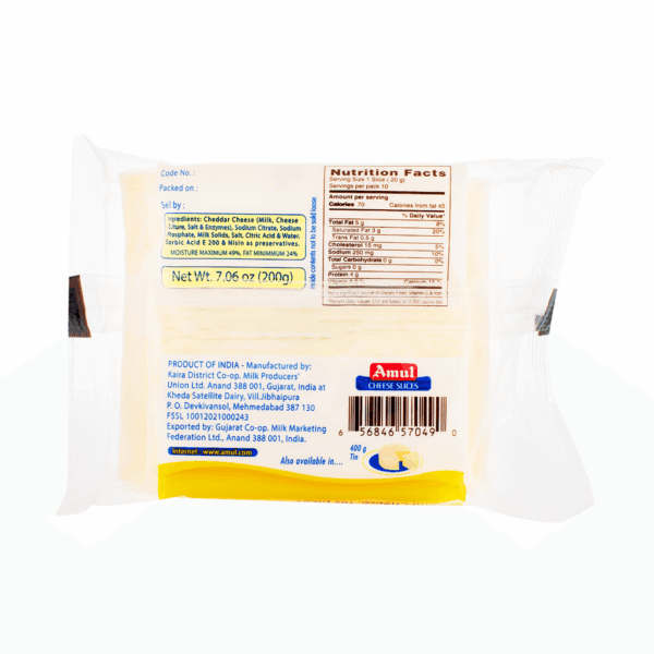 Amul Cheese Slices 7.06 oz - Image 2