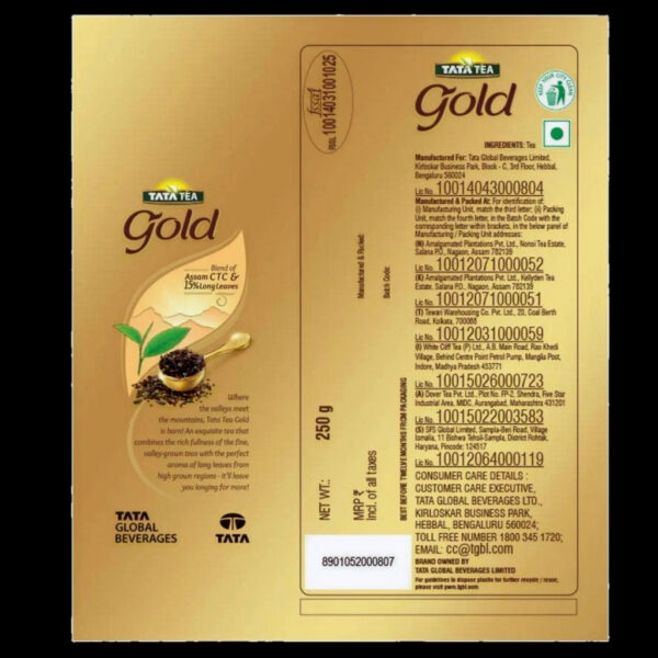 Tata Tea Gold Loose Black Tea 500 g - Image 3